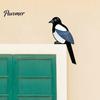 Easy Installation Corner Trim Bird Door Sign, Cute Wooden Hanging Ornament for Frame Snap in Furniture Accent Cabinet, Shape Wall Art Home,
