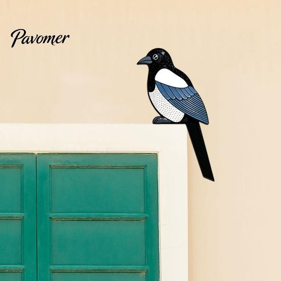 Easy Installation Corner Trim Bird Door Sign, Cute Wooden Hanging Ornament for Frame Snap in Furniture Accent Cabinet, Shape Wall Art Home,