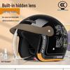 3C Helmet for Electric Vehicles - All-Season, Universal Fit, Winter Warmth, Hidden Lens, One Size for Girls.