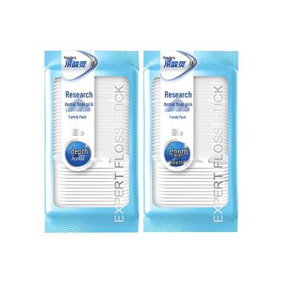 Lengsuanling Flat Thread Dental Floss Picks, 200 Count