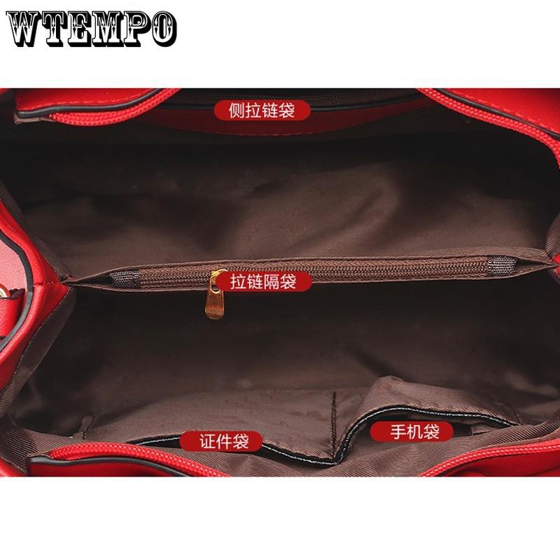 WTEMPO Women Fashion Flower Decoration Stylish Handbag Shoulder Bag Crossbody Bags