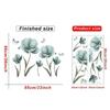 Creative Flower Wall Stickers for Living Room Bedroom Wall Decoration Self-adhesive Wall Decals Kitchen Home Wallpapers