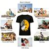 Half Melted Sick Emoji Print Casual T-Shirt Pure cotton T-shirt