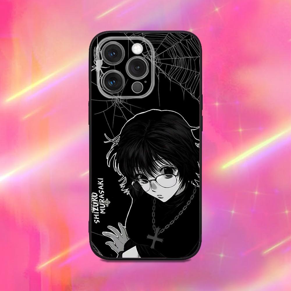 

S-Shizuku M-Murasaki Anime Phone Case For iPhone 16,15,14,13,12,11,Pro,Max,Plus,X,XS,XR,SE,8,7,Mini,Soft Silicone Black Case iPhone12mini