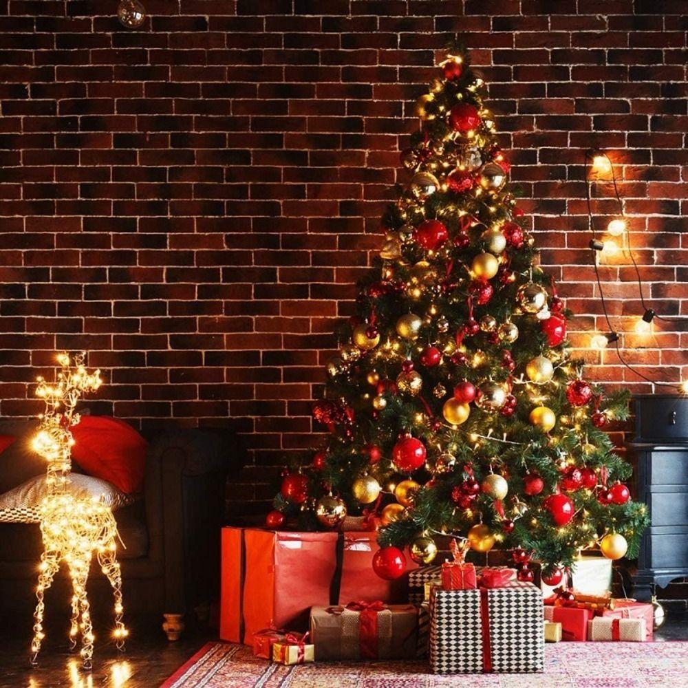 24Pcs/set Shiny Christmas Hanging Balls Polshed Glossy Christmas Tree Ball Baubles Set   Holiday