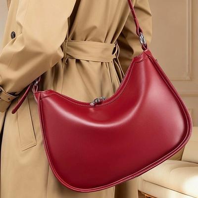 Minimalist Retro Single Shoulder Underarm Bag Niche Design Crescent Bag 2025 New Fashion Handbag Trendy Women's Bag
