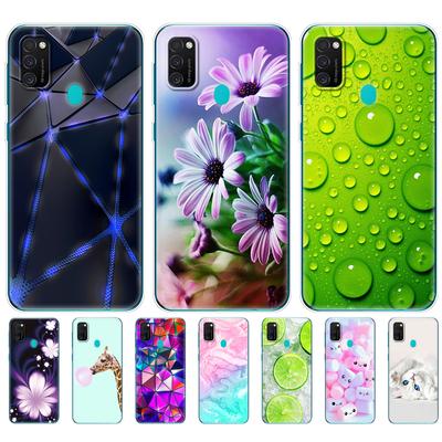 Dėklas Samsung M21 6.4"; Minkštas silikoninis TPU dėklas Samsung Galaxy M21 M 21 SM-M215FZGUSER m215 telefonui, galinis dangtelis, rėmelis, Funda