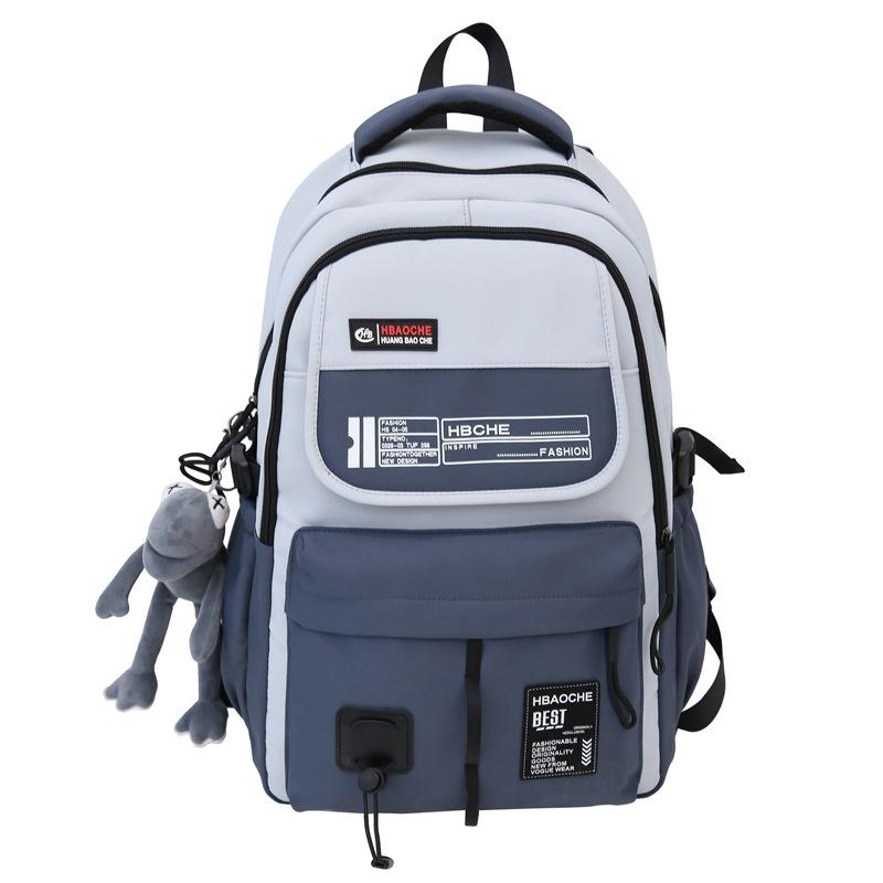 Schoolbag Korean version ins Japanese trend large capacity fashion versatile junior high school student travel computer backpack