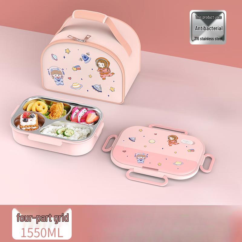 Cartoon Astronaut 316 Stainless Steel Insulated Lunch Box