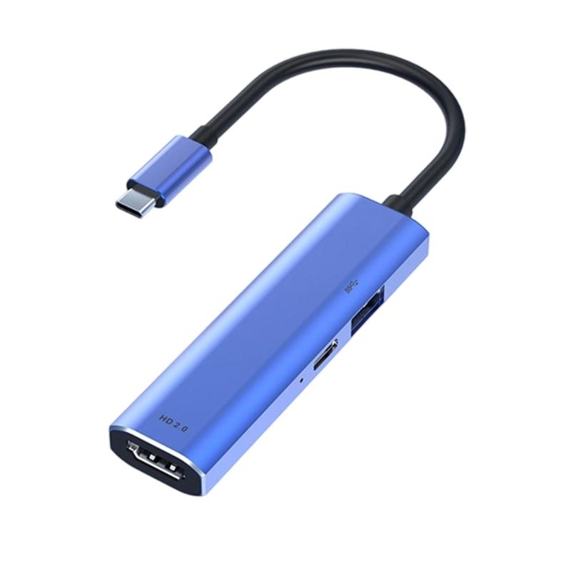 USB C To USB3.0 Adapter USB C Hubs Plugs And Play Portable Expansion Dock For Laptop Plugs and Play DP1.4 8K60Hz Display 1