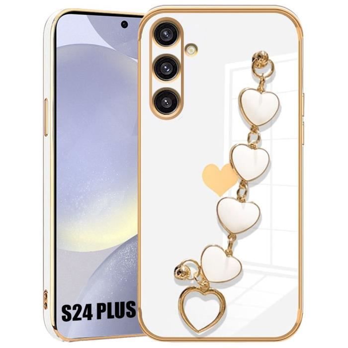 Coque - Samsung - Galaxy S24 Plus - Souple - Antichoc - Anti-Rayure - Motif Cœur