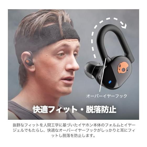 Skullcandy Official Store Push Play Active Wireless Earphones Bluetooth 5.3 with Mic Up To 34 Hours Playback Fast Charging IP55 Waterproof Comes with