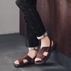Newest Summer Mens Sandals Leisure Cool Beach Men Casual Shoes Genuine Leather Retro Luxury Men'S Slippers Fashion Roman Sandalia