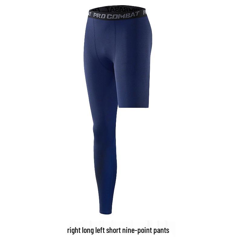 

Мужские тайтсы для баскетбола и фитнеса в стиле НБА с девятиточечным дизайном на одну ногу L