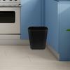 15L Sleek Square Trash Bin Space Saving Garbage Can for Under Desk Office Kitchen Dorm Small Narrow Area Waste Basket
