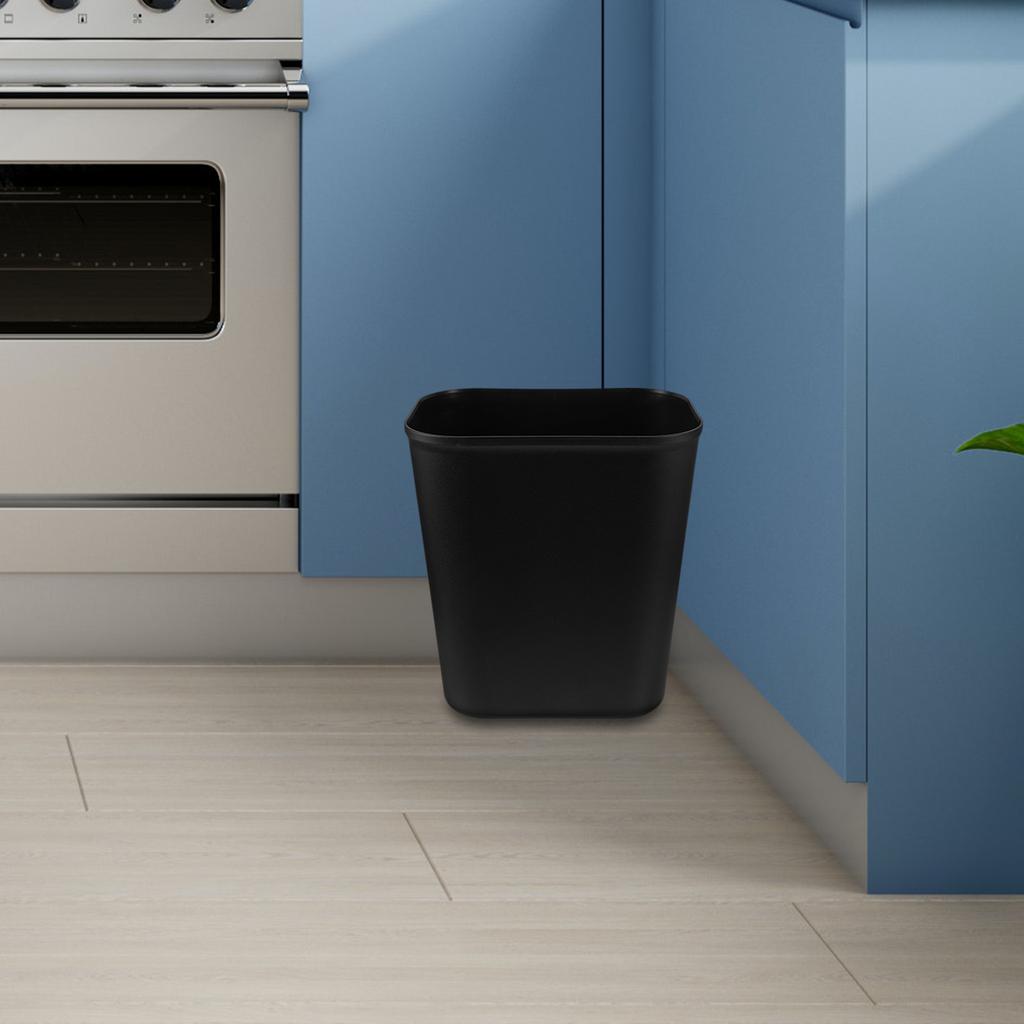 15L Sleek Square Trash Bin Space Saving Garbage Can for Under Desk Office Kitchen Dorm Small Narrow Area Waste Basket