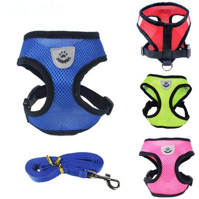 Summer Mesh Small Dog Harness Leash Set Puppy Cat Vest Harness for Chihuahua Pug Bulldog Arnes Perro Cat Dog Harness Vest