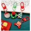 Chaveiros de Natal Sacos Surpresa Esmalte Papai Noel Guirlanda Chaveiros Presentes de Festival para Mulheres Homens Charms para Bolsa Pingentes