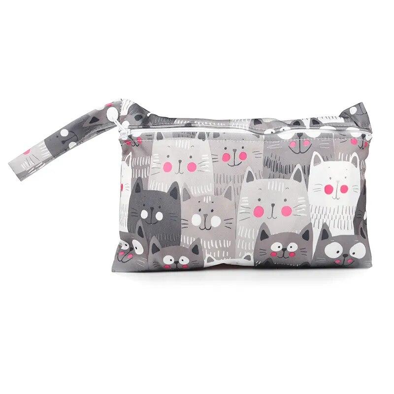 Wet Dry Baby Diaper Bag Mommy Toiletry Bags with Zippered Baby Diapers Waterproof Organizer Reusable