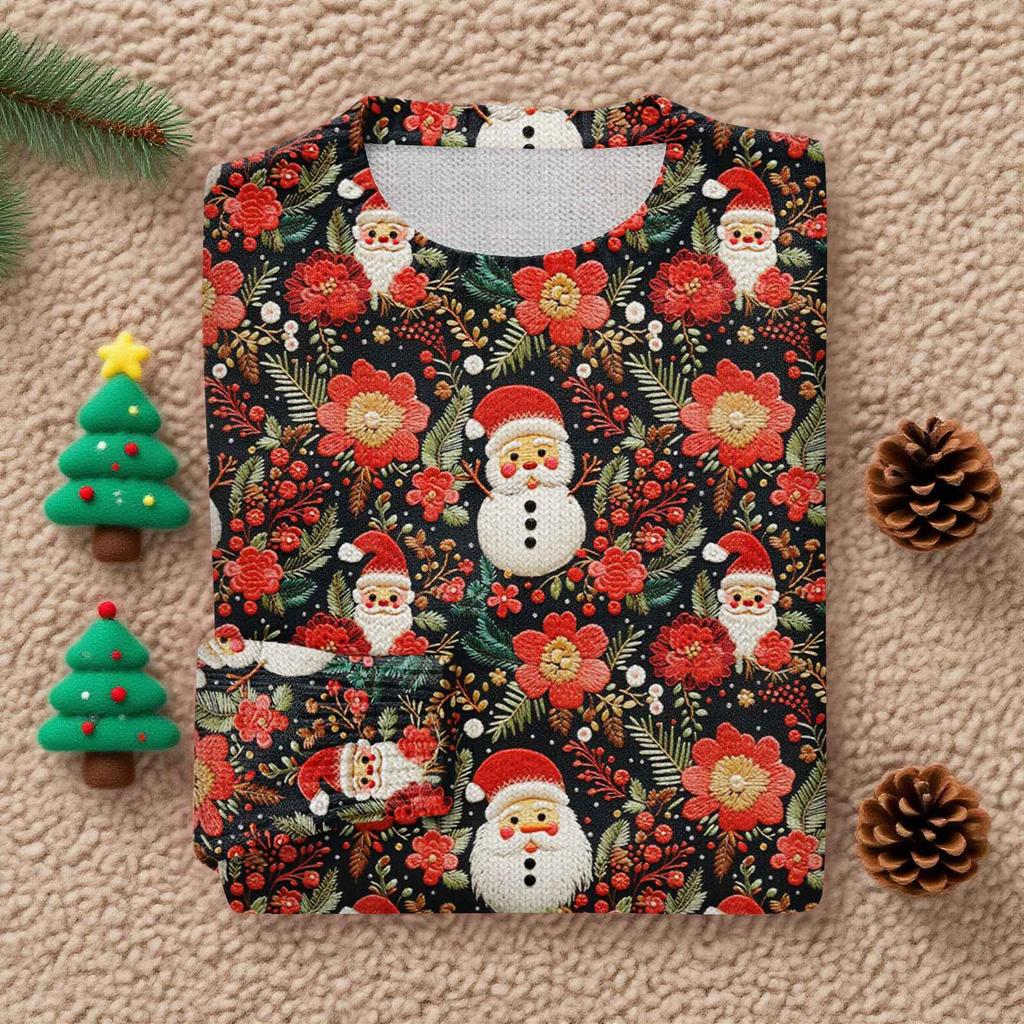 Women'S Christmas Sweater Cute Fun Christmas Sweater Fall And Winter Long Sleeve Knitted Sweater