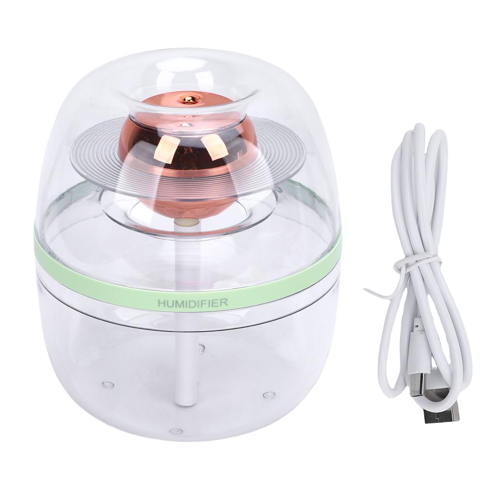 Portable Small Humidifier 3L Dual Nozzle Quiet Clear USB Desktop Humidifier with Night Light for