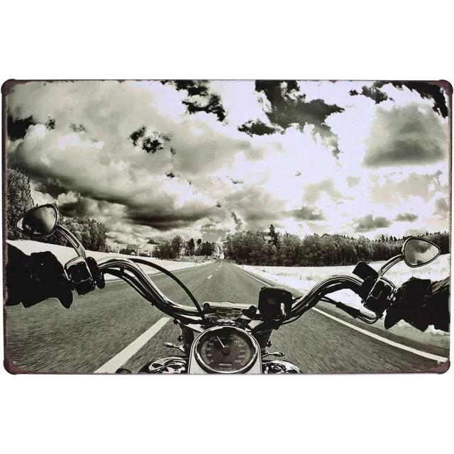 Vintage Triumph Norton Motorcycle Metal Tin Sign  Retro Iron Wall Poster for Bar Cafe Garage Home Decor  Metal Plaque Sheet