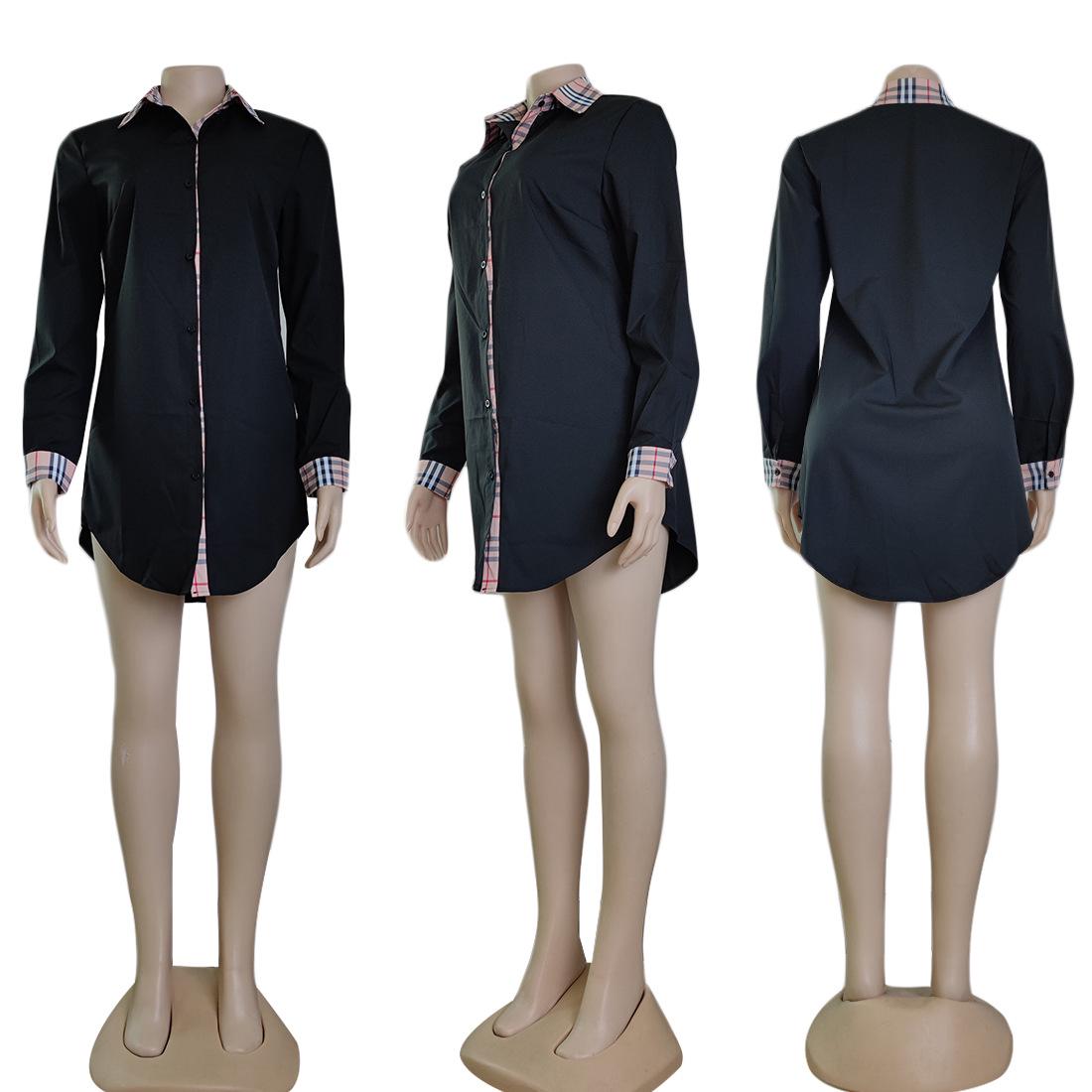 

Женская весенняя клетчатая юбка-рубашка - 3 цвета в наличии XXL