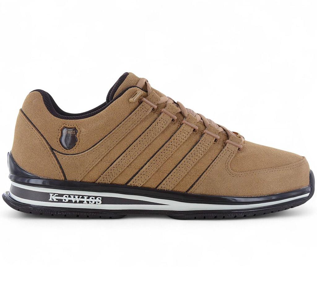 K-SWISS RINZLER Leder - Herren Sneakers Schuhe Braun 01235-286-M ORIGINAL