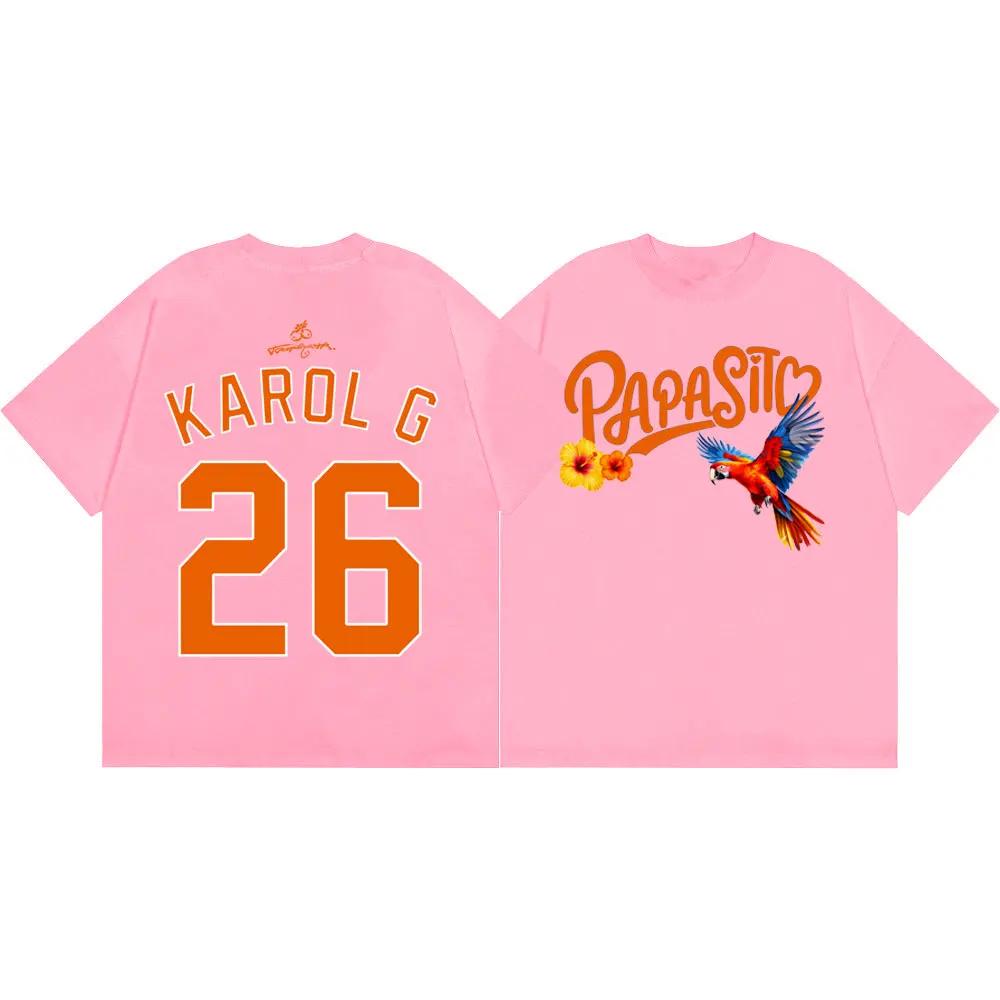 Karol G Tropicoqueta Tour 2026 T-Shirt Herren Damen Kleidung Harajuku Y2k Stil T-Shirt Sommer Mode Lässige Kurzarm-T-Shirts