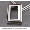 3pcs 304 Stainless Steel Flange Cover Square Guardrail Foot Cover  Staircase Handrail Guardrail