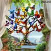2D Acrylic Flat Butterfly Tree of Life Pendant Window Hanging Decoration,car Decorations,office Kitchen Garden Porch Bedroom  Courtyard Decoration