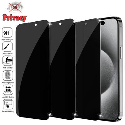 Privacy Tempered Glass For iPhone 15Promax 15 Pro 15 Plus 14 Pro 14 Plus X XS XS Max 11 12 13 Mini XR 6S 7 8 Plus Anti Spy Peep Screen Protector Flim