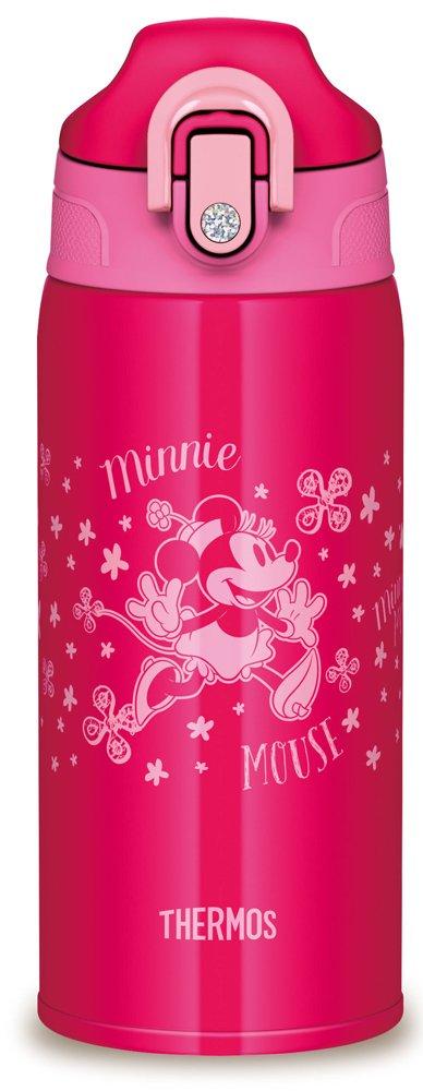 Thermos Vacuum Insulated Disney Minnie Pink PFL 2-Way Bottle, Mouse, 630ml/600ml, Flower, FHO-600WFDS