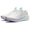 Li Ning MINE V2 Cushioning Slip Resistant Abrasion Resistant Low Top Casual Running Shoes Women's White ARST054-7