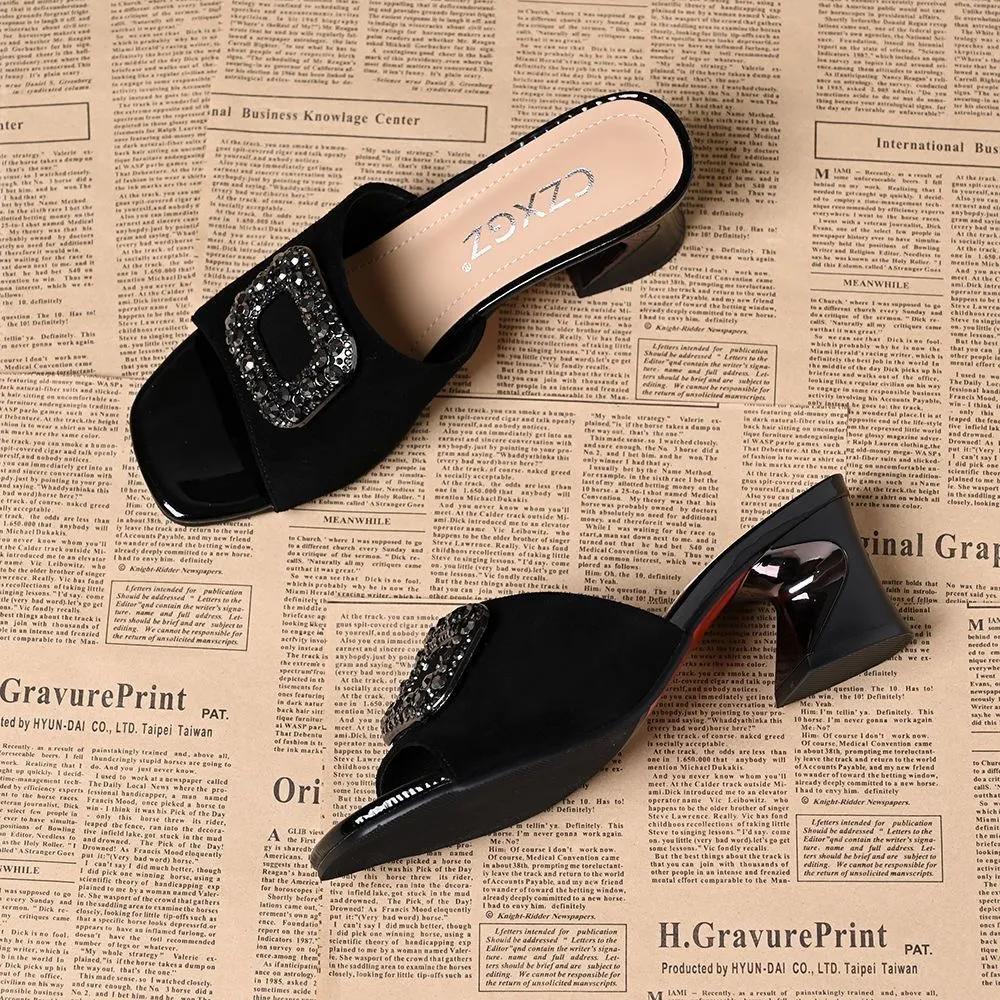 sapatos femininas women casual high quality spring peep toe comfort high heel sandals lady black summer shoes ab714