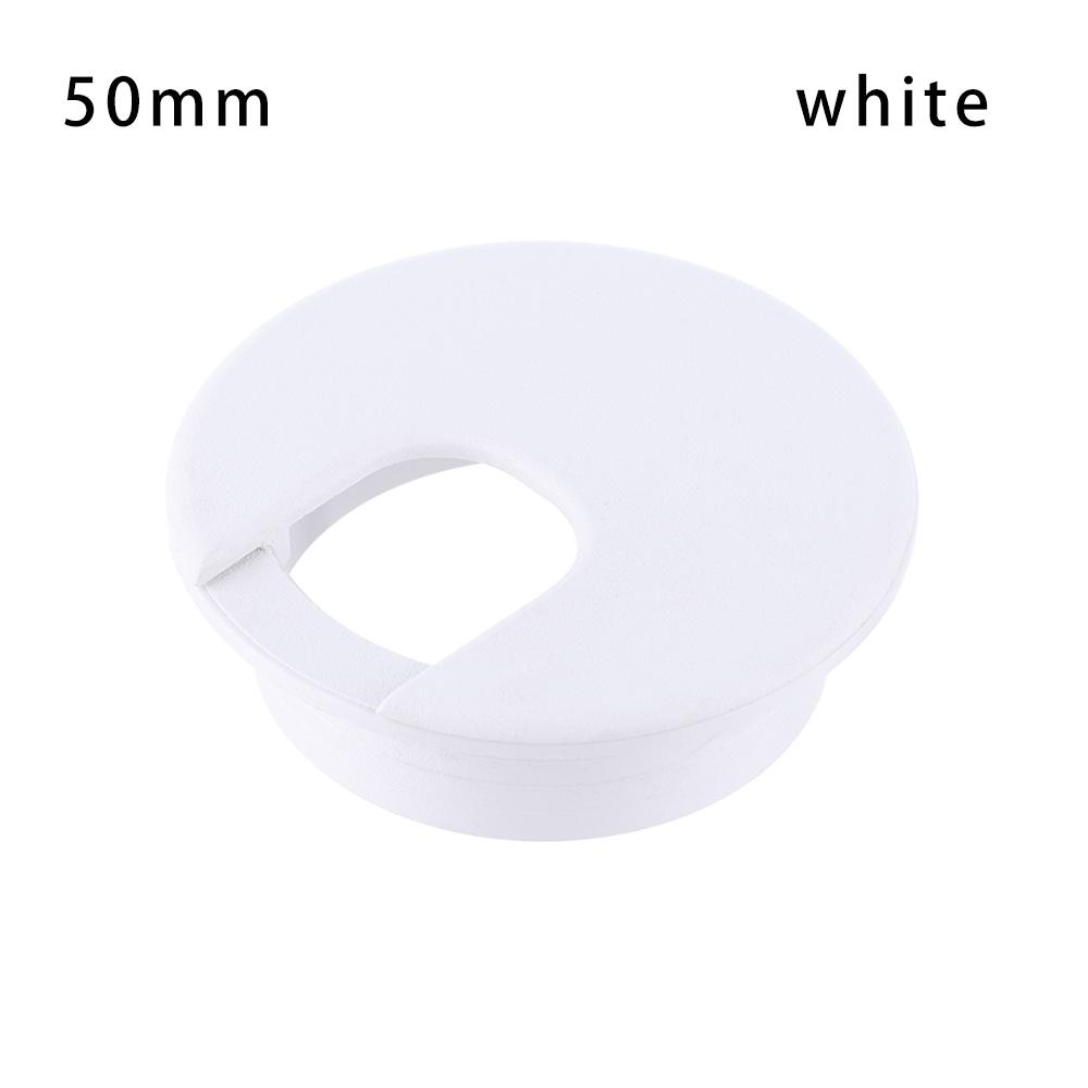 50/60MM Desk Cord Grommet Wire Hole Cover Line Outlet Port Threading Box Cover Cable Passing Box Office Table Cable Organizer