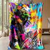 Golden Football Design Theme blanket Lightweight Warm Flannel Blanket Decorative Throw Blanket for Home Decoration