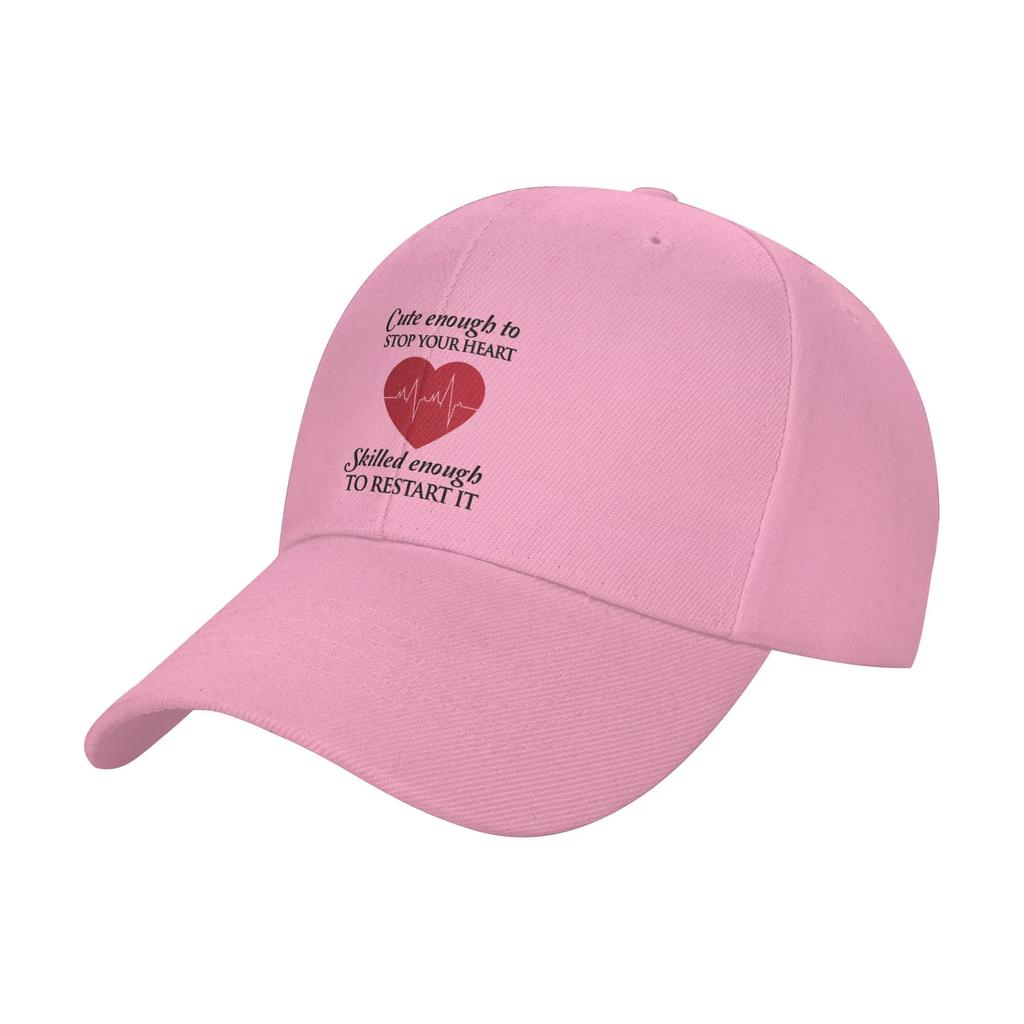 Nurses Cute Enough To Stop Your Curved Brim Baseball Cap Gorra Visor Cap