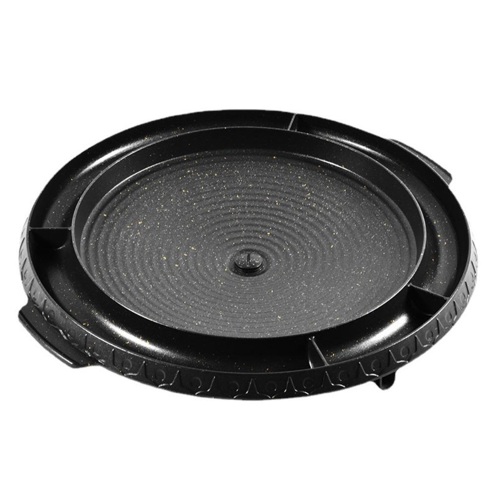 

KOSUN Egg Steamed Round Grill Pan Even Heating Nonstick Smokeless Barbecue Plate for Indoor Outdoor Grilling Kitchen Accessories