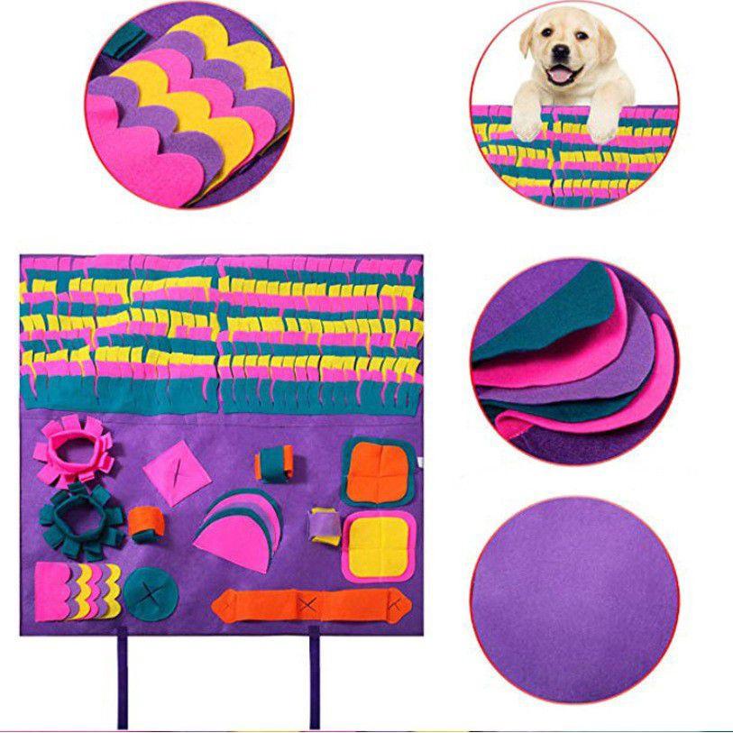 Colorful Pet Dog Snuffle Mat For Activity Training And Puzzle Fun