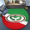 Amed Sk Crest Design Round Rug for Livingroom,Bedroom, Palyroom, Chair Rug, Area rug, Circle Carpet, Fan Christmas gift