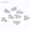 18K Gold Plated 2/3 Strand Ends Connectors,Layer Clasps,Pendant Bails Connector For Jewelry Making DIY Jewelry Making Findings