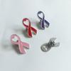 20pcs Breast Cancers Awareness Enamel Lapel Pin Heart Ribbon Brooches Pins Public Welfare Badges Party Jewelry Accessory