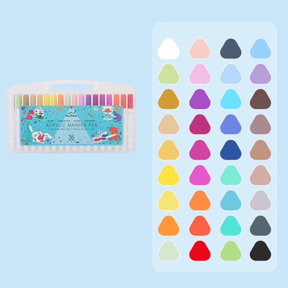 72 Colors Acrylic Paint Markers Pens for Artists Double Brush Tips Markers for Rock Wood Canvas Stone Glass Ceramic DIY Crafts Art Supplies