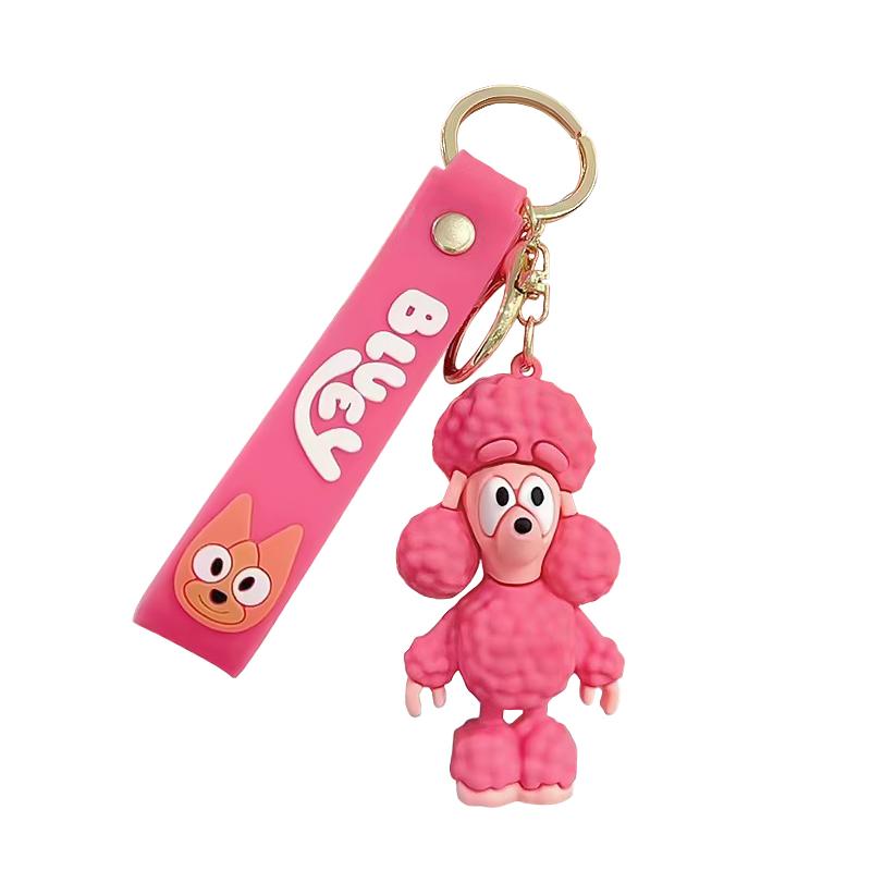 New Bluey Bingo Keychain Pendant Decoration Anime Characters Model Dolls Bag Backpack Accessories Children Toys Gifts