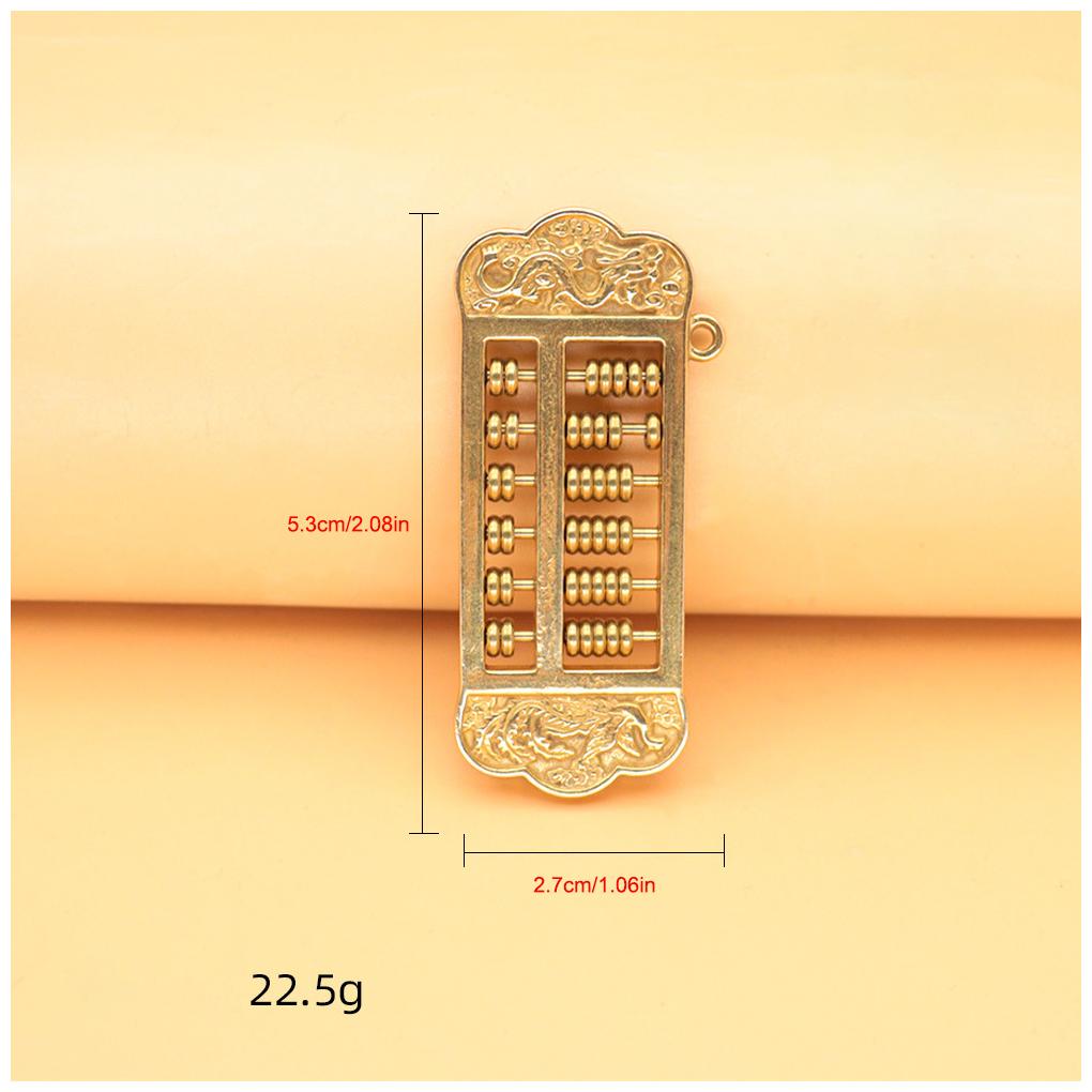 Trinket Accessories Creatively Imitation Fashion Abacus Rolls Decor Chains Simulation Pendant Key Brass Calculating