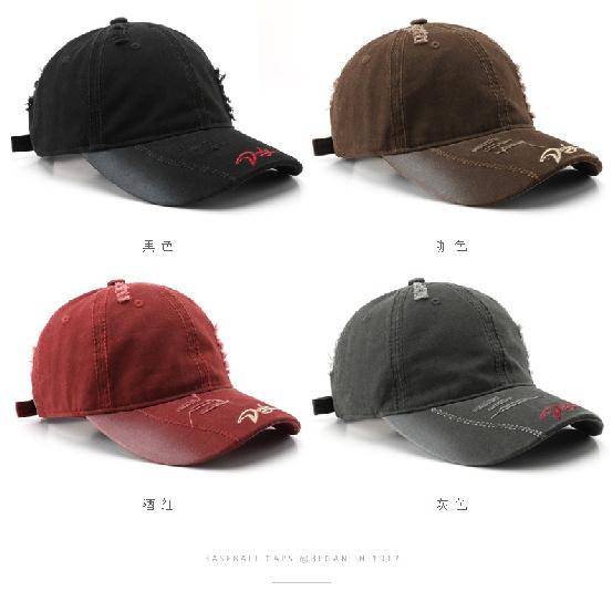 Women's washed cotton soft-top baseball cap, suitable for outdoor activities, men's travel cap, sun-protective visor