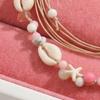 Ornaments Shell Starfish Necklace Adjustable Beach Beaded Necklace Bohemian Shell Necklace  Daily
