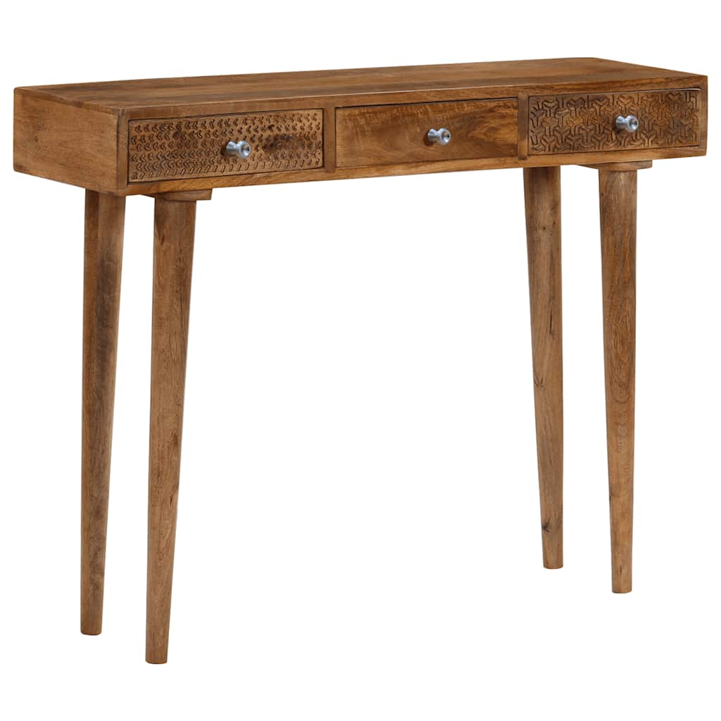 Mango Wood Console Table Solid 102 x 30 x 79 cm