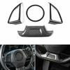 Interior Steering Wheel Cover Trim Decor for Chevrolet Camaro 2017+ Carbon Fiber